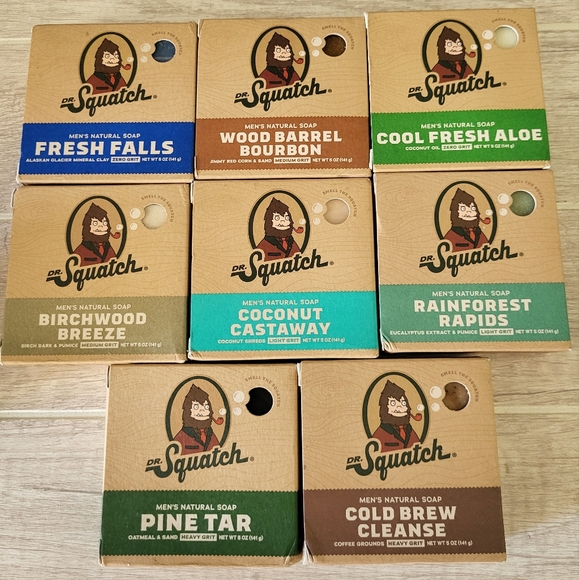 Dr. Squatch Other - Dr. Squatch Men's Natural Soap Variety Bundle of 8 bars 5 oz each bar New
